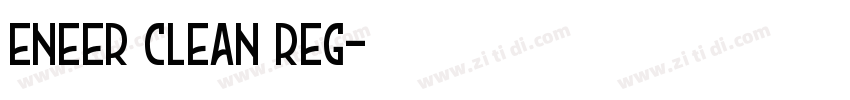 eneer Clean Reg字体转换 eneer Clean Reg字体转换